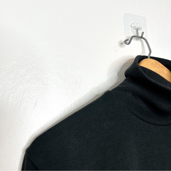 Zara Womens Casual Black Turtleneck Sweatshirt Sweater Athleisure Medium M - Picture 5 of 8